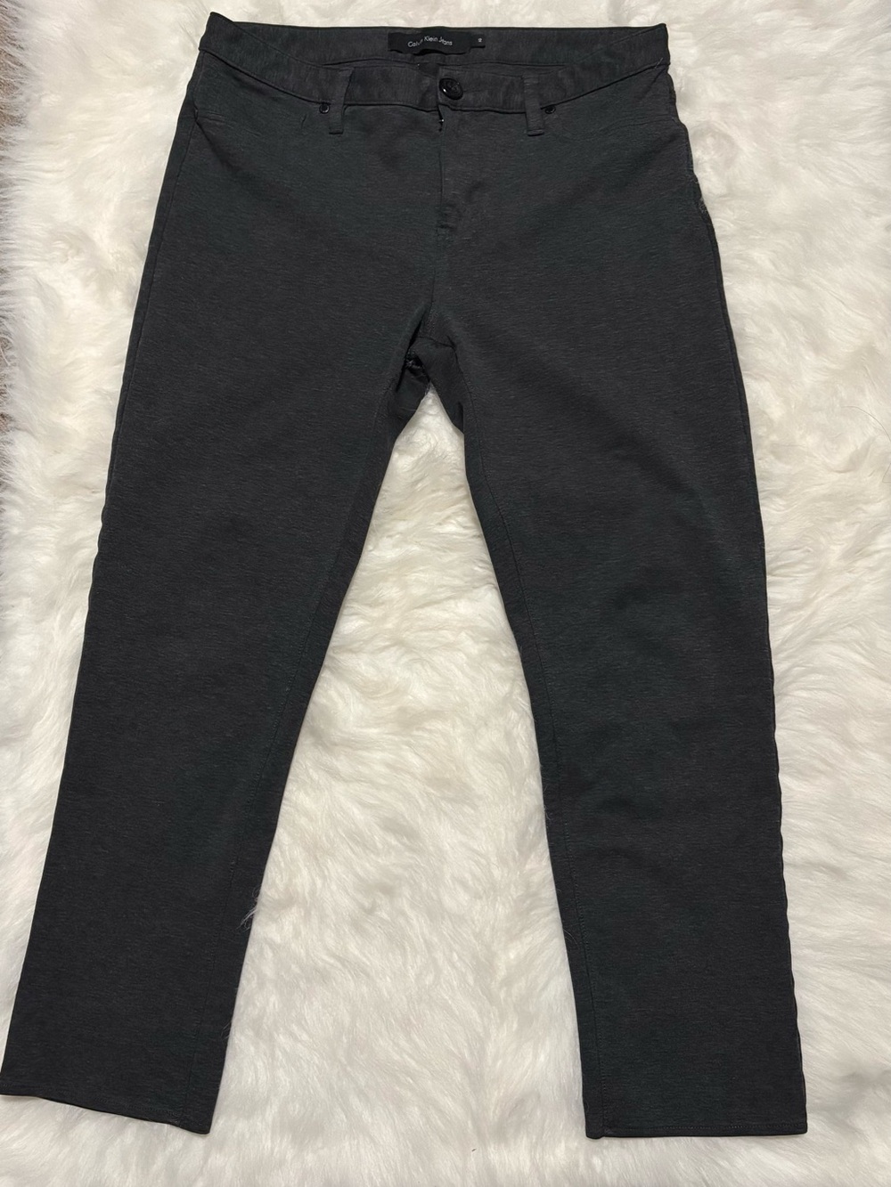 Calvin Klein Women's Charcoal Slim Stretch Leggings